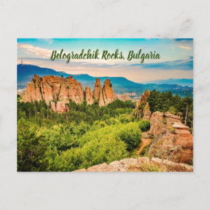 Belogradchik Rocks Bulgaria stylised Postcard