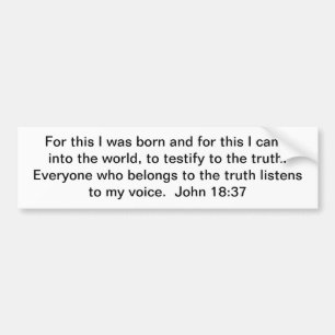 Belong to the Truth Bumper Sticker