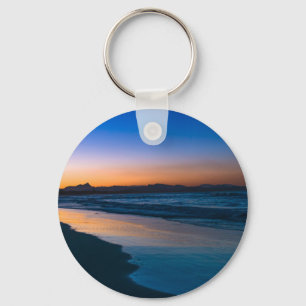 Belongil Beach just after sunset, Byron Bay Key Ring