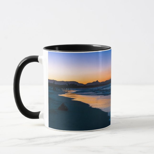 Belongil Beach just after sunset, Byron Bay Mug (Left)