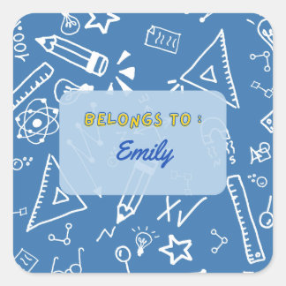 Belongs to - personalised school stickers