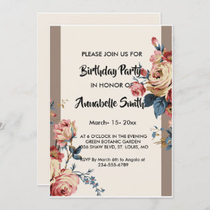 beloved  Birthday Invitation