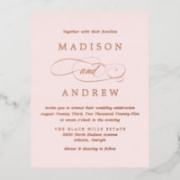 Beloved Blush Pink and Rose Gold Wedding