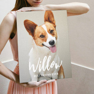 Beloved Caption Personalised Photo Wrapped Canvas