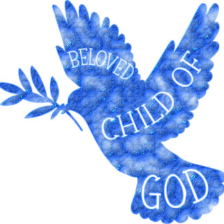 Beloved Child of God Dove Baby Design- Dove Baby B Baby Bodysuit