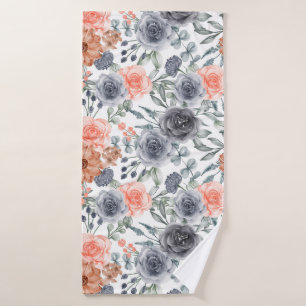 beloved floral bath towel