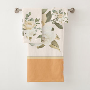 beloved floral bath towel set