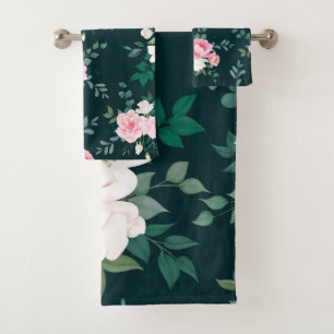 beloved floral bath towel set