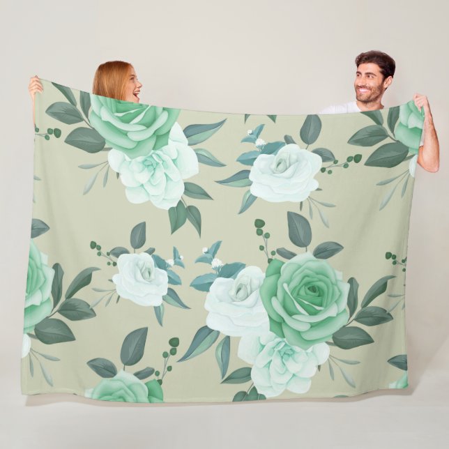 beloved floral fleece blanket (In Situ)