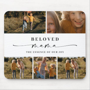 Beloved Mama Mum Happy Mother's Day Photo Collage Mouse Pad