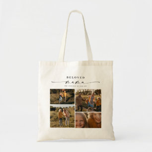 Beloved Mama Mum Happy Mother's Day Photo Collage Tote Bag