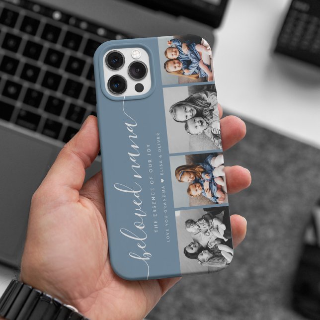 Beloved Nana Grandma Custom Family Photo Keepsake Case-Mate iPhone Case (Creator Uploaded)