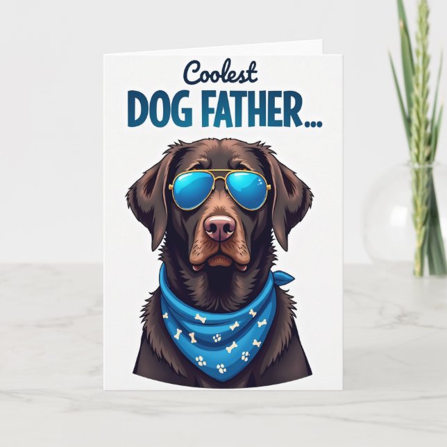 Beloved Pup Fathers Day Card (Front)