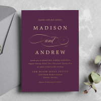 Beloved Purple and Gold Wedding