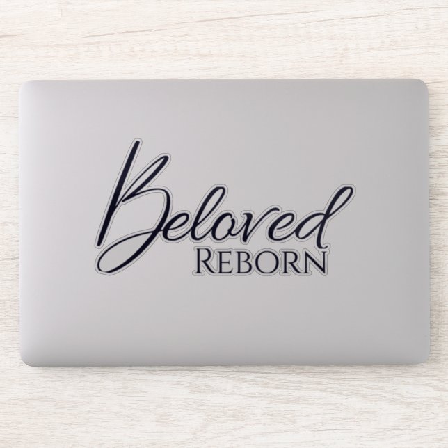 Beloved Reborn Black Vinyl Sticker (Computer)
