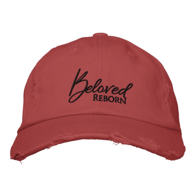 Beloved Reborn Faith Christian Womens Embroidered Embroidered Hat (Front)