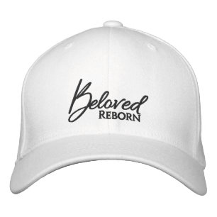 Beloved Reborn White Script Hat