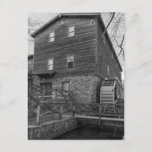 Below Edwards Mill Grayscale Postcard