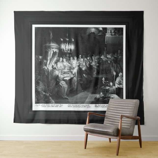 Belshazzar's Feast by Engraver Jan Muller Tapestry (In Situ (Horizontal))