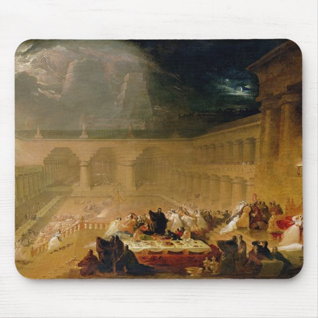 Belshazzar's Feast (oil on canvas) Mouse Pad (Front)