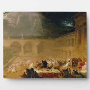 Belshazzar's Feast (oil on canvas) Plaque