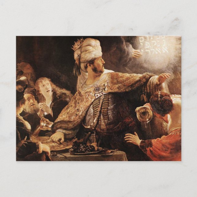 Belshazzar's Feast Postcard (Front)
