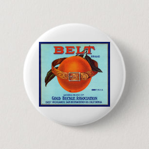 Belt Brand California Oranges 6 Cm Round Badge