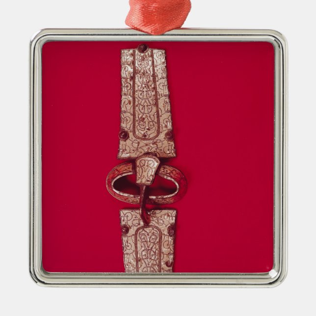 Belt buckle, from the cemetery metal tree decoration (Front)