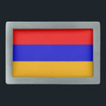 Belt Buckle with Flag of Armenia<br><div class="desc">Add a touch of Armenian pride to your wardrobe with our exclusive belt buckle featuring the flag of Armenia! Crafted with meticulous attention to detail, this belt buckle is more than just a functional accessory; it’s a celebration of Armenia’s heritage and cultural pride. The bold design prominently displays the iconic...</div>