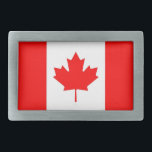 Belt Buckle with Flag of Canada<br><div class="desc">Add a touch of Canadian pride to your accessories with our exclusive belt buckle featuring the flag of Canada! Crafted with meticulous attention to detail, this belt buckle is more than just a functional item; it’s a celebration of Canadian heritage and cultural identity. The striking design prominently showcases the iconic...</div>