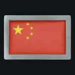 Belt Buckle with Flag of China<br><div class="desc">Add a bold statement to your outfit with our exclusive belt buckle featuring the flag of China! Crafted with meticulous attention to detail, this belt buckle is more than just a functional accessory; it’s a celebration of your cultural pride and individuality. The striking design prominently displays the iconic Chinese flag,...</div>