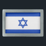 Belt Buckle with Flag of Israel<br><div class="desc">Add a touch of Israeli pride to your attire with our exclusive belt buckle featuring the flag of Israel! Crafted with meticulous attention to detail, this belt buckle is more than just functional; it's a celebration of Israeli heritage and national pride. The bold design proudly showcases the iconic elements of...</div>