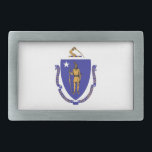 Belt Buckle with Flag of Massachusetts State<br><div class="desc">Show off your Massachusetts pride with our exclusive belt buckle featuring the flag of Massachusetts! Designed to combine style with state pride, this belt buckle is more than just an accessory; it’s a tribute to Massachusetts’ rich heritage and cultural identity. The striking design prominently displays the iconic Massachusetts state flag,...</div>