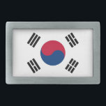 Belt Buckle with Flag of South Korea<br><div class="desc">Add a distinctive touch of South Korean pride to your outfit with our stylish belt buckle featuring the flag of South Korea! Crafted with a keen eye for quality, this belt buckle is more than just a practical accessory; it’s a nod to South Korea’s rich cultural heritage. The vibrant flag...</div>