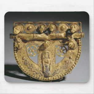 Belt-buckle with granulated decoration, Orientaliz Mouse Pad