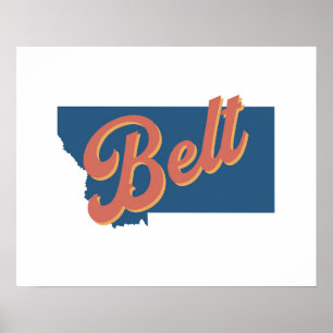 Belt, Montana state print