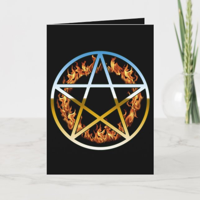 Beltain Ring of Fire Folded Greeting Card (Front)