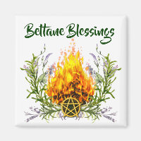 Beltane Blessings Floral Fire Wicca