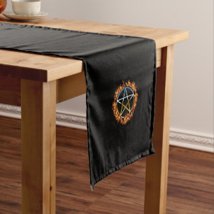 Beltane Fire Pentacle Medium Table Runner