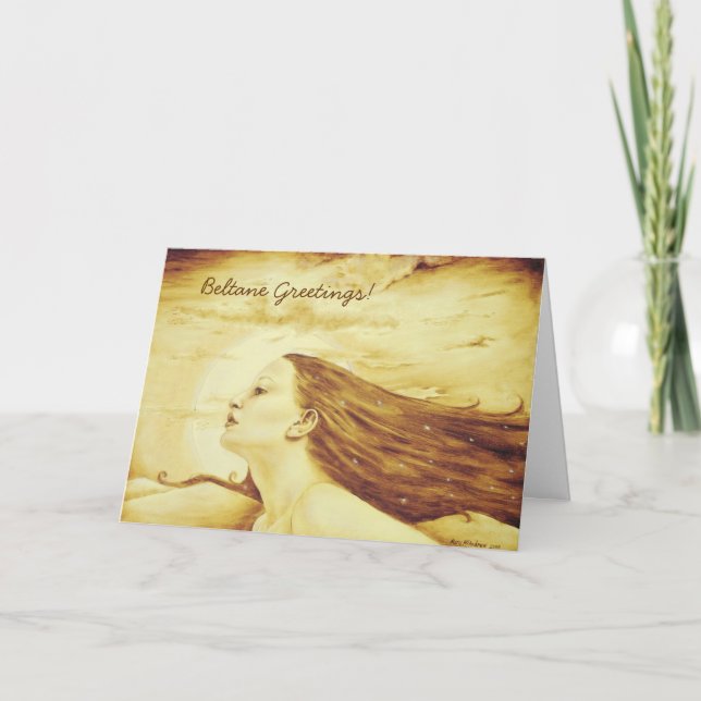"Beltane Greetings" Card (Front)