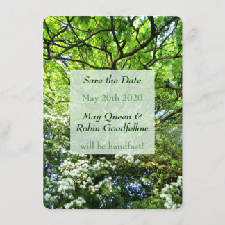 Beltane Pagan Handfasting Save the Date Card