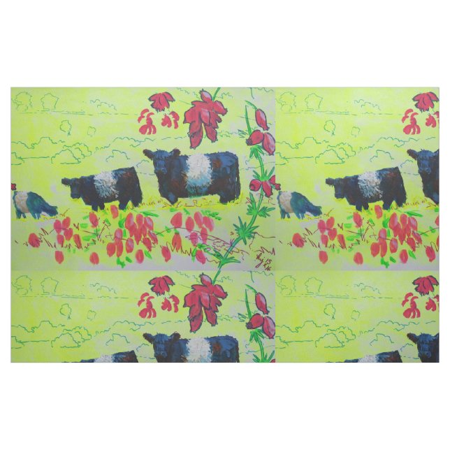 Belted Galloway Cow Fabric (Fat Quarter)