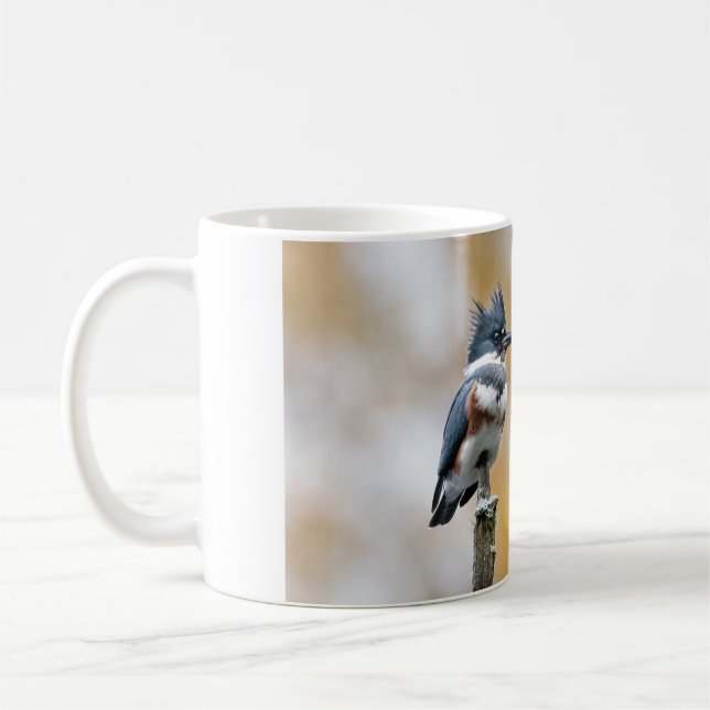 Belted Kingfisher Coffee Mug (Left)