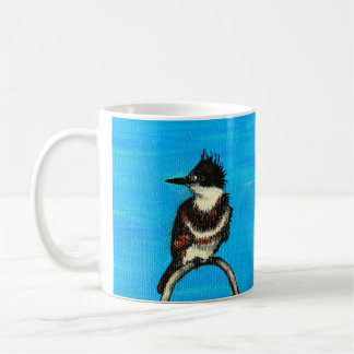 Belted Kingfisher Painting Coffee Mug
