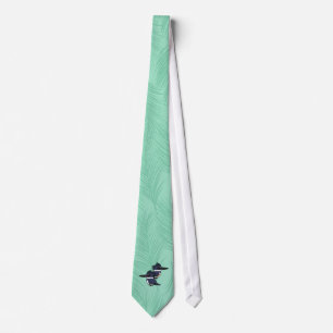 Belted Kingfisher pair Tie