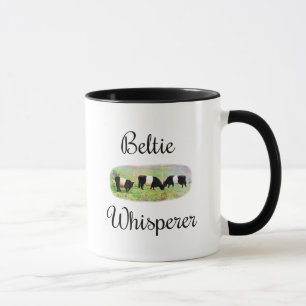 Beltie Whisperer Belted Galloway Cattle Funny Cows Mug