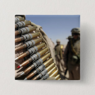 Belts of 50-calibre ammunition 15 cm square badge