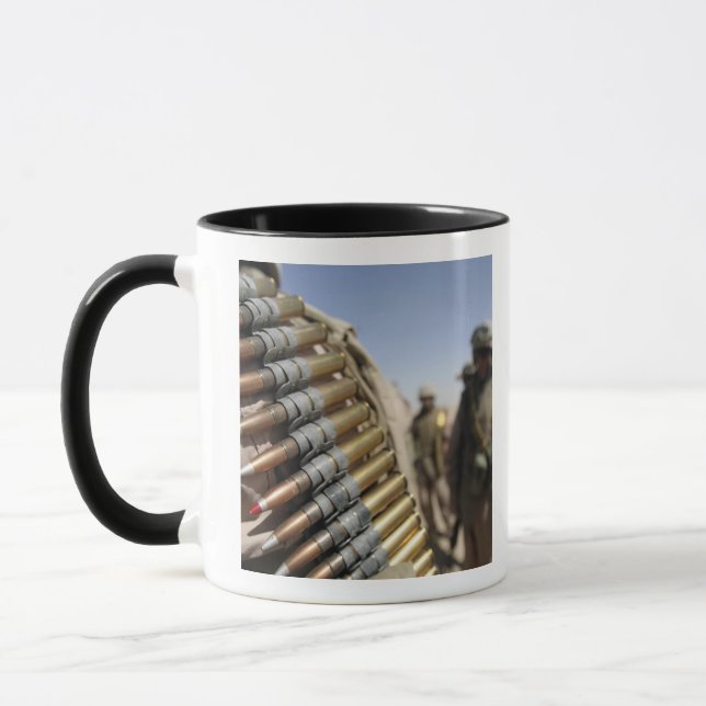 Belts of 50-calibre ammunition mug (Left)