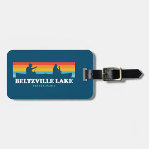 Beltzville Lake Pennsylvania Canoe Luggage Tag