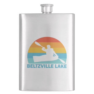 Beltzville Lake Pennsylvania Kayak Hip Flask